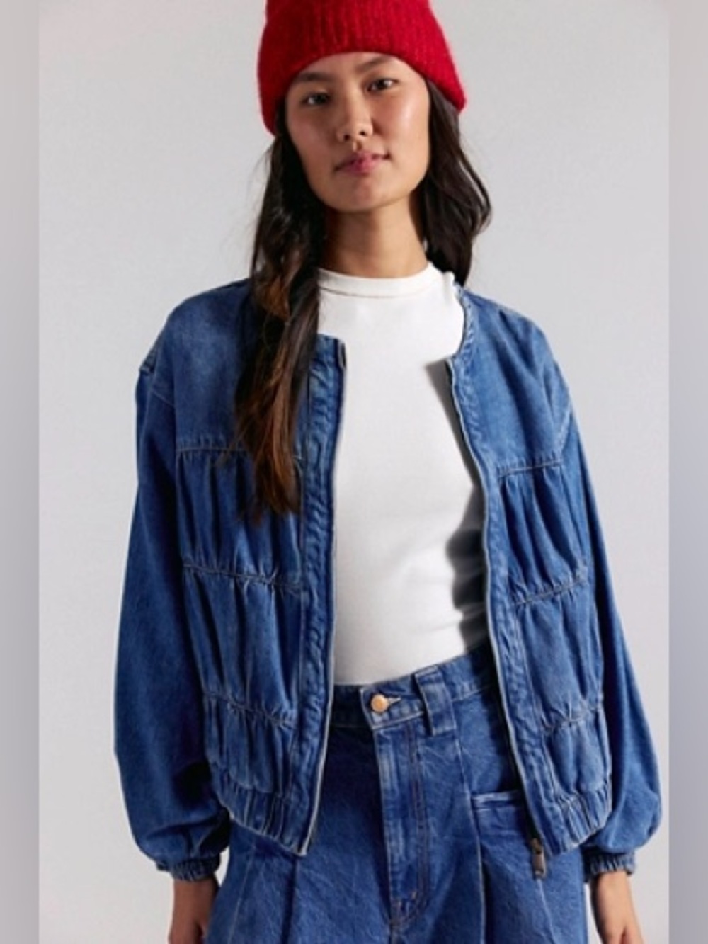 We The Free Women's Layla Denim Jacket medium new with tags dark wash